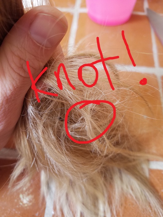 knot in my hair
