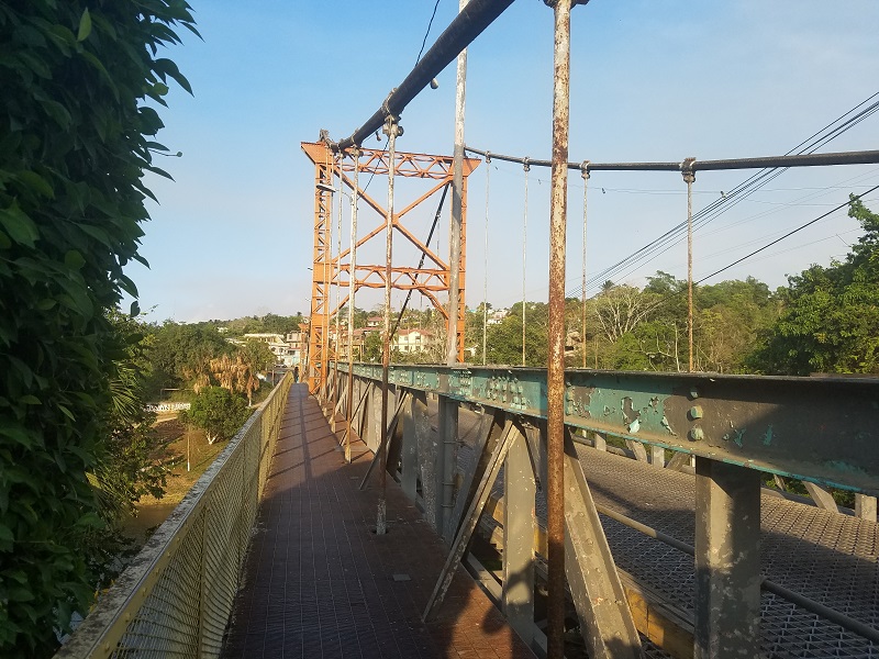 San Ignacio Belize suspension bridge