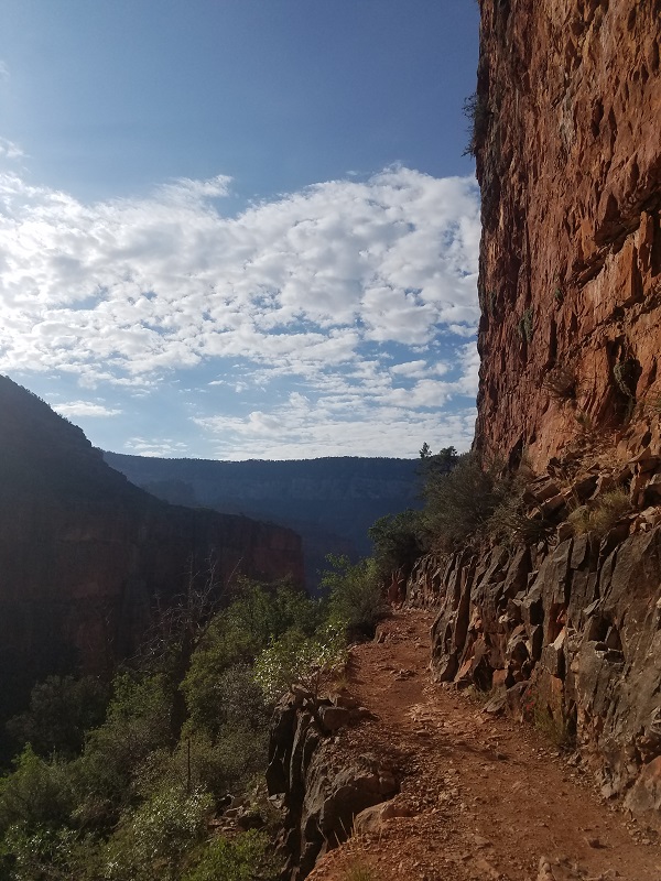 grand canyon rim-to-rim north kaibab trail view
