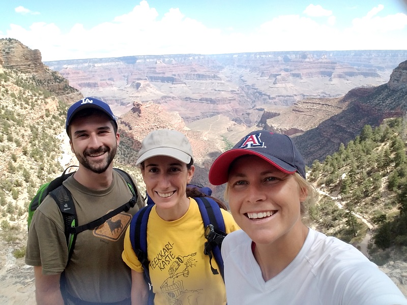 grand canyon rim-to-rim success selfie
