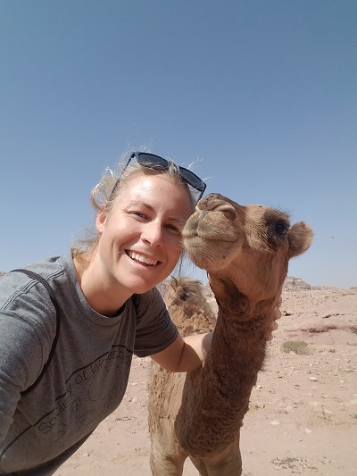 petra camel selfie