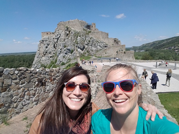devin castle bratislava selfie
