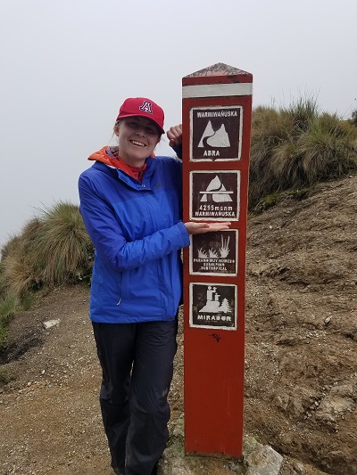 peru andes inca trail highest point